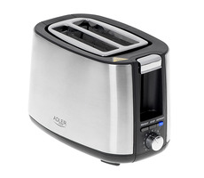 Adler AD 3214 strieborná / Toaster / 900W / 2 toasty
