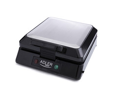 Adler AD 3036 čierna / Vaflovač / 1500 W / nepriľnavé plochy