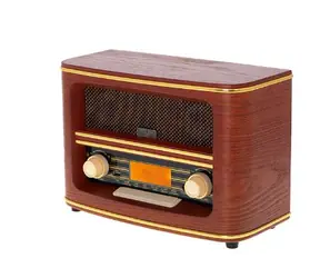 Adler AD 1187 hnedá / retro rádio / FM / Bluetooth / AUX / Stereo / LCD / 2x5W