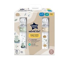 Tommee Tippee Dojčenská fľaša C2N potlač Girl 340ml 2ks 3m+