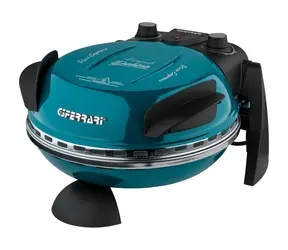 G3Ferrari G1000604 Delizia Blue / mini rúra na pizzu / 1200 W / priemer 31cm / nastaviteľný termostat do 390 ° C