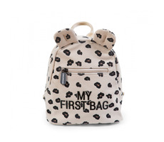 Childhome My First Bag Canvas Leopard / Detský batoh / 24 x 8 x 20 cm