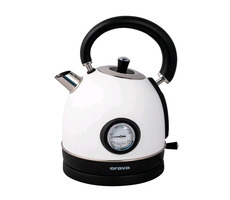 Orava Hiluxe 4 biela / Rýchlovarná kanvica s analógovým teplomerom / 1850-2200W / 1.8 L / nerez