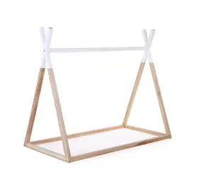 Childhome Posteľ Tipi stan konštrukcia Natural White 70x140cm