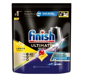 FINISH Quantum Ultimate 40 ks Lemon / Tablety do umývačky 