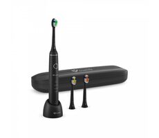 TrueLife SonicBrush Compact Black/ Sonická zubná kefka / 4 režimy / 70.000 kmitov-min / IPX7 / cestovné puzdro / dopredaj