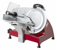 Berkel Red Line RL 250 / kuchynský krájač / 190 W / priemer noža 250 mm / 0-14 mm / červená