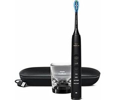 Philips DiamondClean 9000 HX9911-09 čierna / sonická zubná kefka / 4 režimy / 3 stupne / 1x hlavica / puzdro