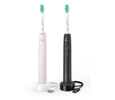 Philips HX3675/15 ružová + čierna / Sonická zubná kefka / 2ks / 31.000 kmitov / 1 režim / časovač