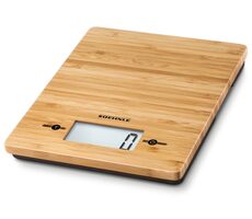 Soehnle Bamboo bambusová / digitálna kuchynská váha / max. 5 kg / funkcia TARE / LCD / presnosť: 1 g
