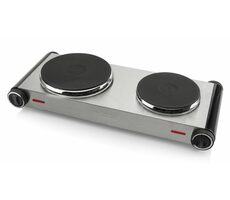 Tristar KP-6248 strieborná / dvojplatničkový elektrický varič / 1x 1000W / 1x 1500W
