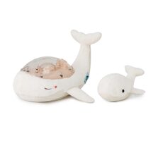 Cloud B Uspávacia veľryba s projekciou a hudbou - biela / od narodenia