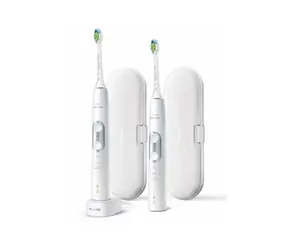 Zánovné - Philips HX6877/34 Sonicare biela / Elektrická zubná kefka / 62.000 pulzov / 3 úrovne intenzity / časovač / zánovný