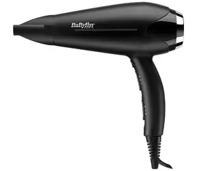 BaByliss D572DE Turbo Smooth čierna / sušič vlasov / 2200 W / 3 teploty / 2 rýchlosti / Ionizácia / Difuzér