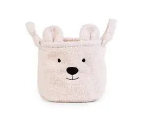 Childhome Kôš na hračky Teddy Off White 25x20x20 cm