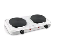 Esperanza EKH010W Cotopaxi biela / Elektrický varič / 2 platne / 2x 1000W / 5 teplotných stupňov
