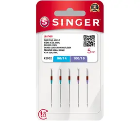 Singer 2044S - 80/12 & 90/14 5ks / Ihly / na koži