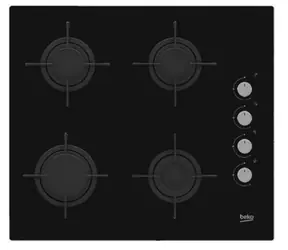 Beko HILG64120S čierna / Plynová varná doska / 4 platne 