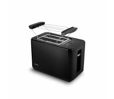 Lauben Toaster 900BC čierna / Hriankovač / 900W / 2 plátky pečiva / 7 stupňov opečenia / automatické vypnutie / dopredaj