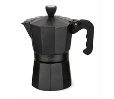 Maestro MR-1666-3 čierna / Moka kanvička / 3 šálky