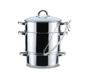 Maestro MR-1030 strieborná / Parný odšťavovač / 8l / nerezová oceľ