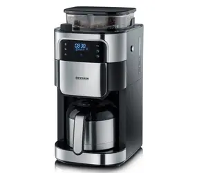 Severin KA 4814 / kávovar na prekvapkávanú kávu / 1000W / nádoba 1 liter / integrovaný mlynček