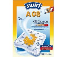 Swirl A 08 (A09) MP Plus AirSpace vrecká do vysávača / textilné / univerzálne / 4ks