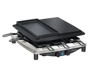 Steba RC 4 PLUS Deluxe Chrome strieborná / Elektrický kontaktný gril / 1450 W / dopredaj