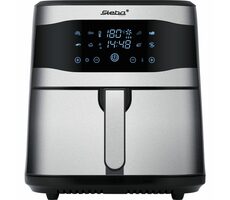 Steba HF 8000 Family strieborná / teplovzdušná fritéza / 8 L / 200 °C / 1800 W