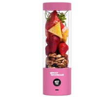 FitStream Pre ružová / Prenosný mixér / 7.4W / 0.38l / 2000mAh Batérie