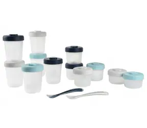 Beaba Sada téglikov na jedlo 12 ks + 2 lyžičky