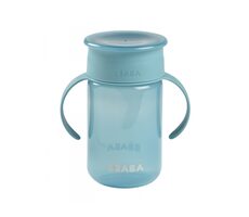 Beaba Hrnček trénovací 360 ° Blue 340 ml 12m +