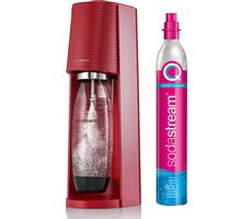 SodaStream Terra červená / výrobník sódy / bez BPA / 1x fľaša 1 L / 1x CO2 plyn
