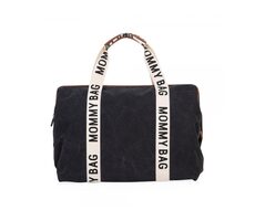 Childhome Prebaľovacia taška Mommy Bag Canvas Black / 55 x 30 x 40 cm / nosnosť 5 kg