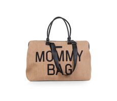 Childhome Prebaľovacia taška Mommy Bag Raffia Look / 55 x 30 x 40 cm / nosnosť 5 kg