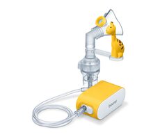 BEURER IH 58 Kids biela / detský inhalátor / tlak 0,25 - 0,5 bar / akumulátor 