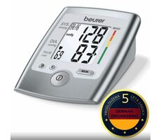 BEURER BM 35 strieborná / tlakomer / LCD displej / 4X AAA 