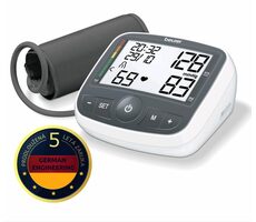 BEURER BM 40 onpack biela / tlakomer / LCD displej / 4X AA batérie