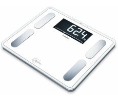 BEURER BF 410 biela / osobná váha / digitálny / LCD displej / rozlíšenie 100 g / nosnosť 200 kg / diagnostické údaje 