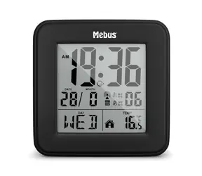 Mebus 25595 Radio alarm clock / Rádiom riadený budík / 1 x AA