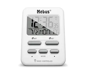Mebus 25800 Radio alarm clock / Rádiom riadený budík / 2 x AAA 