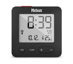 Mebus 25801 Radio alarm clock / Rádiom riadený budík / 2 x AAA 