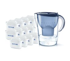Brita Marella modrá / filtračná kanvica na vodu / 2.4 l / + 12 filtrov Maxtra+