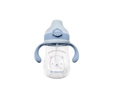 KikkaBoo Hrnček so silikónovým náustkom 300ml 6m+ Bear with me Blue