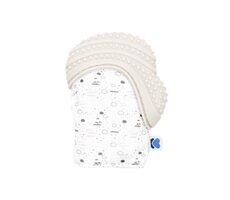 KikkaBoo Silikónová rukavička Savanna Grey / od narodenia