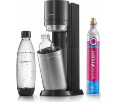 SodaStream DUO čierna / výrobník sódy / 1x plastová fľaša 1 L / 1x sklenená fľaša 1 L / 1x CO2 plyn