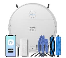Niceboy ION Charles i6 Biela / Robotický vysávač s mopom / sací výkon 2500 Pa / prachová nádoba 650 ml / HEPA 