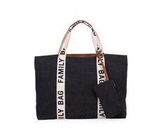 Childhome Cestovná taška Family Bag Canvas Black / 55 x 40 x 18 cm 