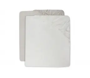 Jollein Prestieradlo napínacie 120x60 cm 2 ks Ivory/Nougath