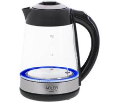 Adler AD 1285 / rýchlovarná sklenená kanvica / 2200 W / 1.7 L